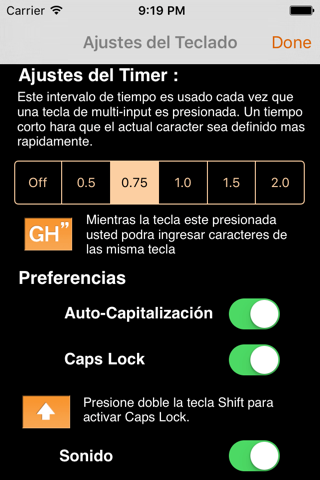 AEI Keyboard Note Spanish screenshot 2