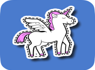 Unicorn Animated Sticker Set