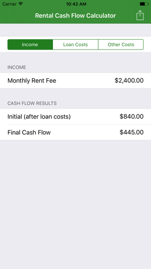 Rental Cash Flow Calculator