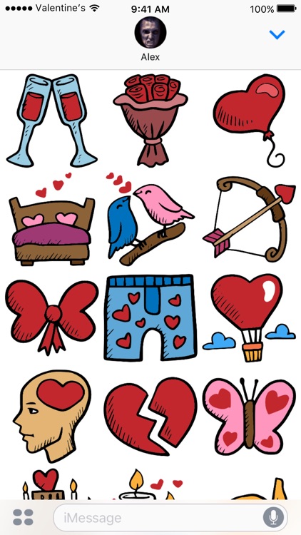 Valentine's Day stickers - Love Valentines 2017
