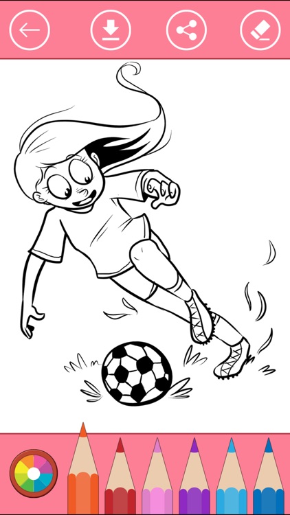 Soccer Coloring Book for Children: Learn to color screenshot-3