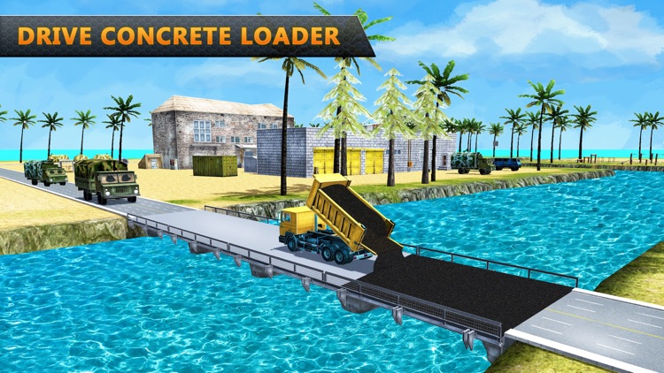 American Army Bridge Construction Truck Simulator screenshot-3