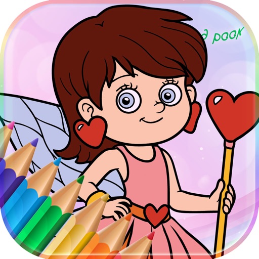 Angels Game Fairy Tale Coloring Book iOS App