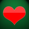 Hearts for cards, solitaire, games, leisure games