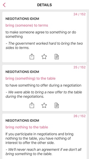 Body Negotiation idioms in English