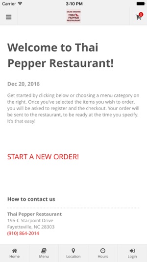 Thai Pepper Online Ordering