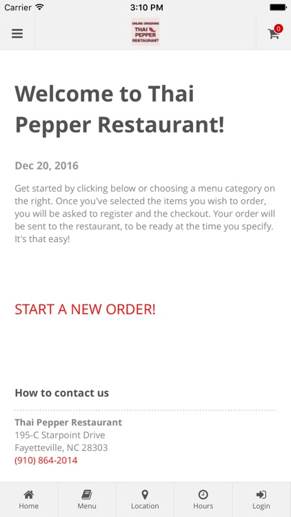 Thai Pepper Online Ordering