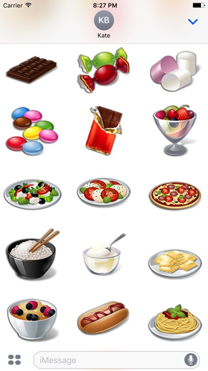 3D Coffee, Tea, Fruits - 200 Various Food Stickers