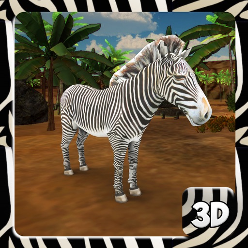 Zebra Simulator & Animal Wildlife Game Icon