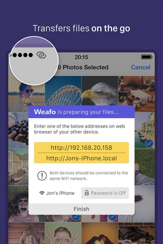 Weafo Pro - Send File, Image and Photo to Computer screenshot 3