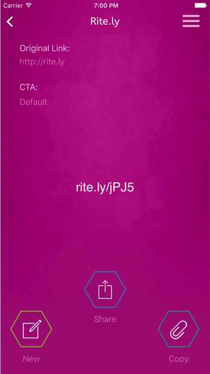 Rite.ly link shortening with CTA