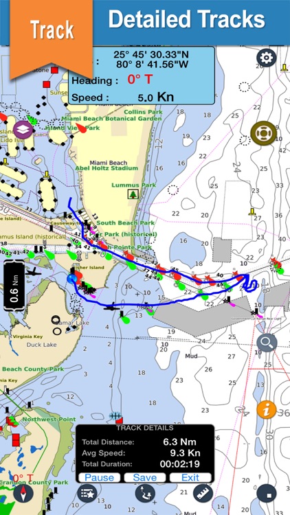 Delaware offline gps nautical charts for cruising