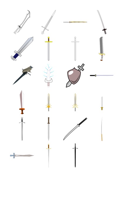 Swords Seven Sticker Pack