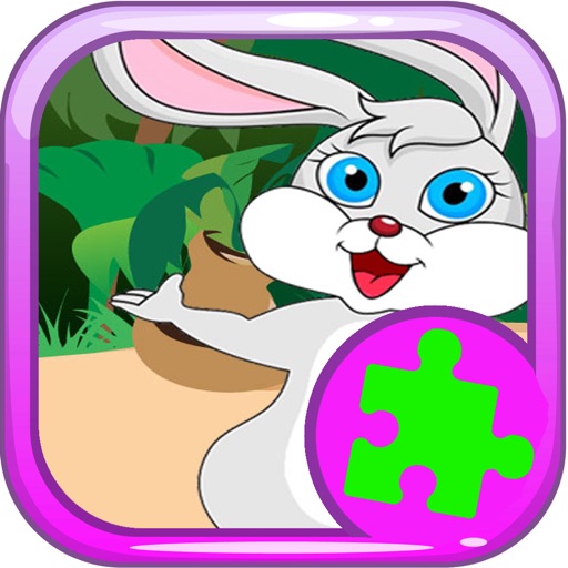 Animals Jigsaw Puzzle Games Bunny For Kids Icon