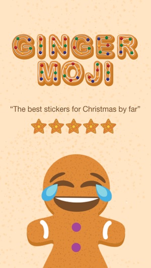 Ginger.Moji - Gingerbread emoji man Xmas