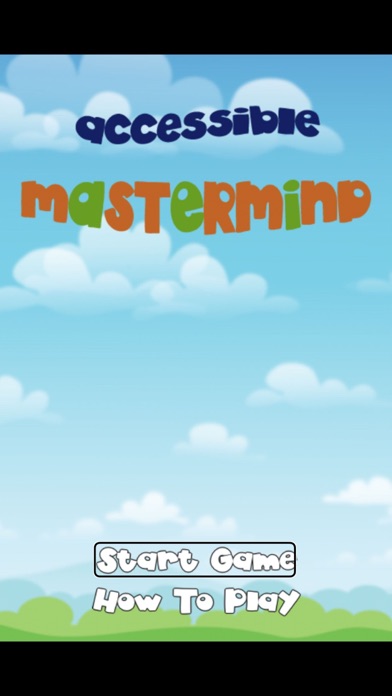 Accessible MasterMind screenshot 1