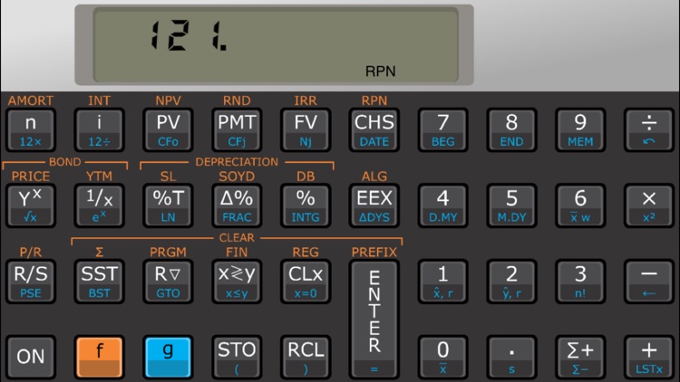Touch Fin Palladium RPN financial calculator