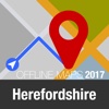 Herefordshire Offline Map and Travel Trip Guide