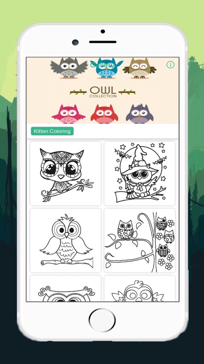 Cute Owl Coloring Drawing Pages for Kid screenshot-4