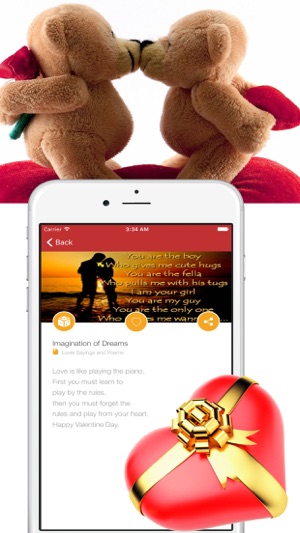 情人節浪漫的愛情行情詩願望 Valentine's Day Romantic Love App(圖3)-速報App