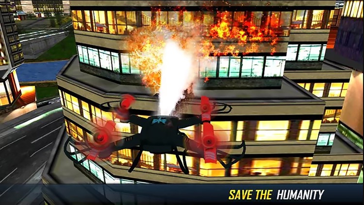 Futuristic Fire Fighting Drone