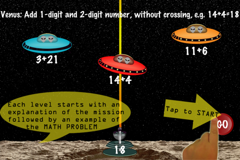Arithmetic Invaders: Grade 1 Math Facts screenshot 2