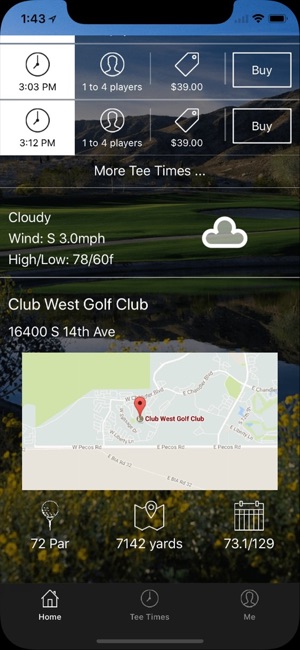 Club West Golf Club Tee Times(圖2)-速報App