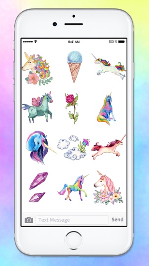 Watercolor Unicorn Sticker Pack(圖3)-速報App