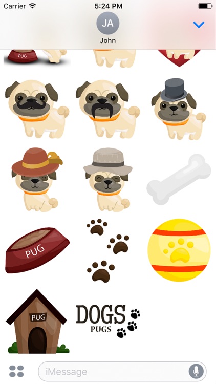 Pug Emoji & Stickers