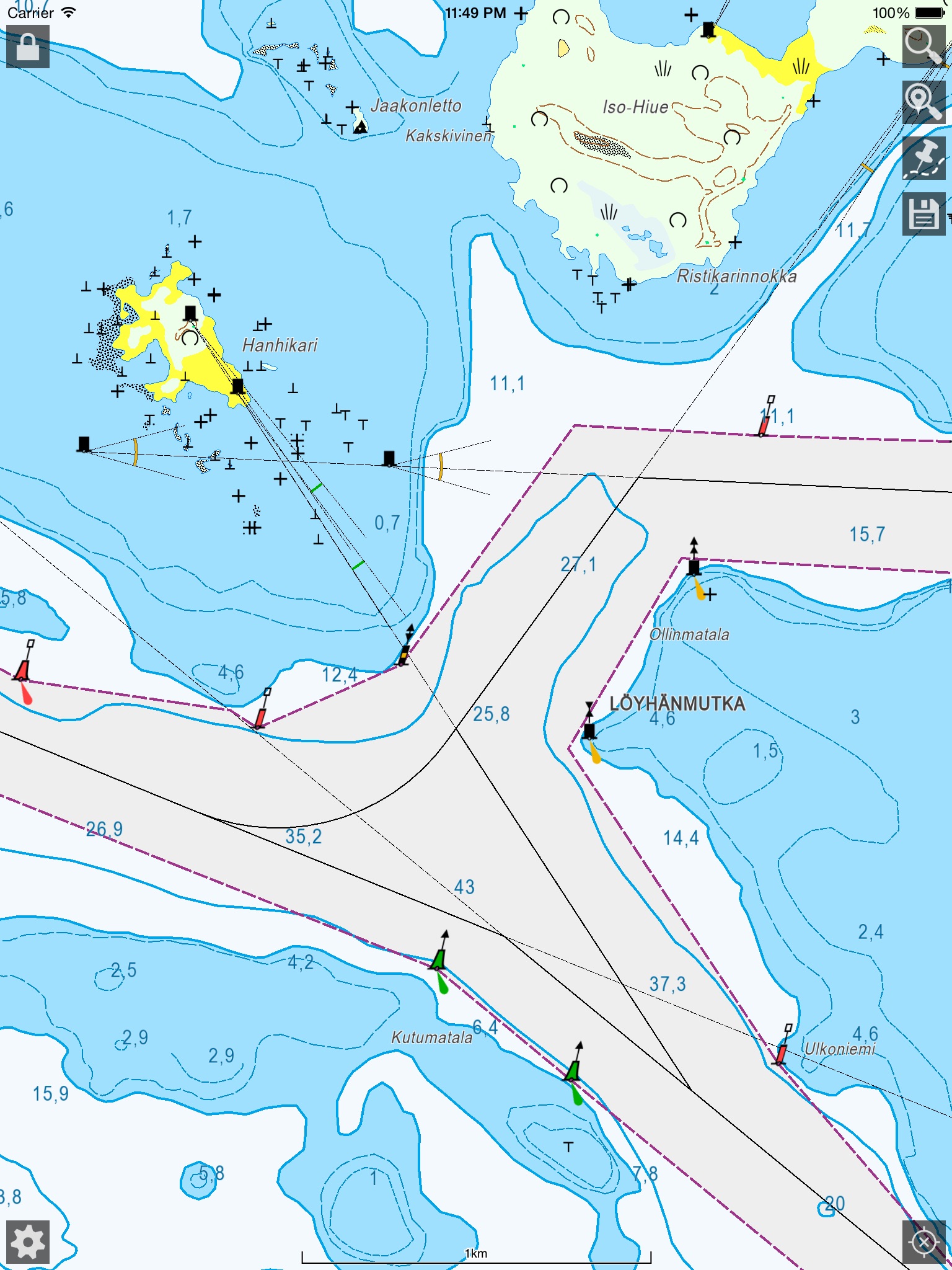 Maasto- ja Merikartta Suomi screenshot 2