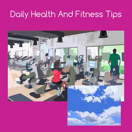Daily health and fitness tips icon