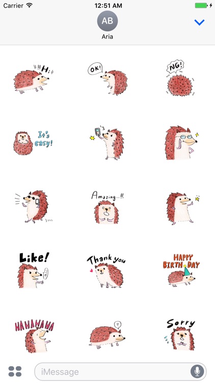 Adorable Hedgehog - HedgMoji Emoji Sticker