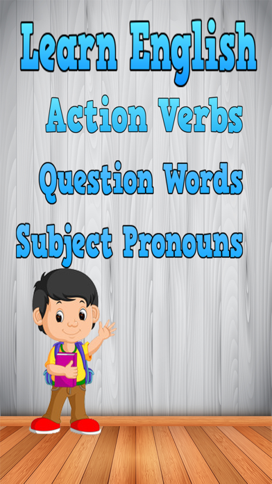 How to cancel & delete english action verbs picture for kids from iphone & ipad 1