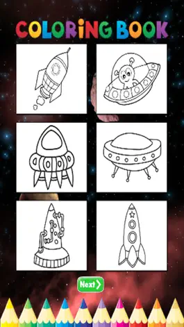 Game screenshot Spaceships Coloring Book - Activities for Kid hack