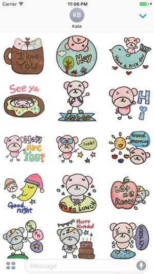 Abner And Anton The Friendly Bears Stickers(圖2)-速報App
