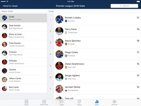 EPL Live for iPad: Football screenshot 4