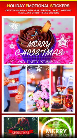 Merry Christmas Collage - Typography Captions(圖4)-速報App