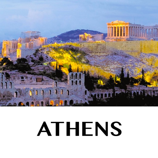 Athens - holiday offline travel map icon