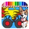 Coloring Drawing Game For Monster Truck And Patrol