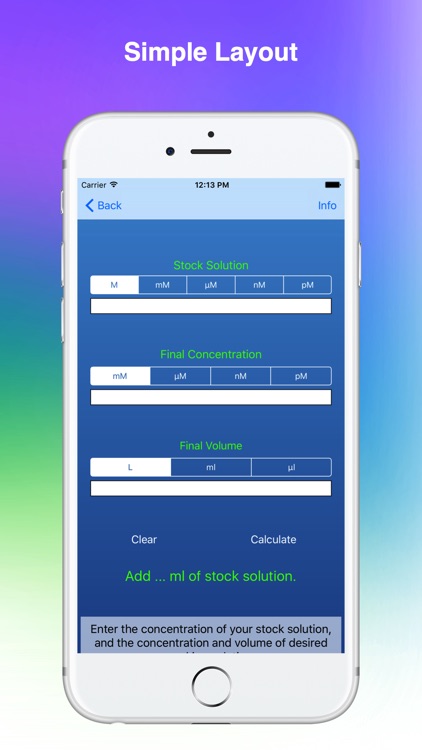 Chemistry & Biology Calculator