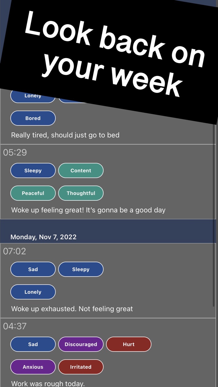Mood Tracker - Log and Journal