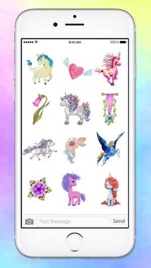 Watercolor Unicorn Sticker Pack(圖5)-速報App