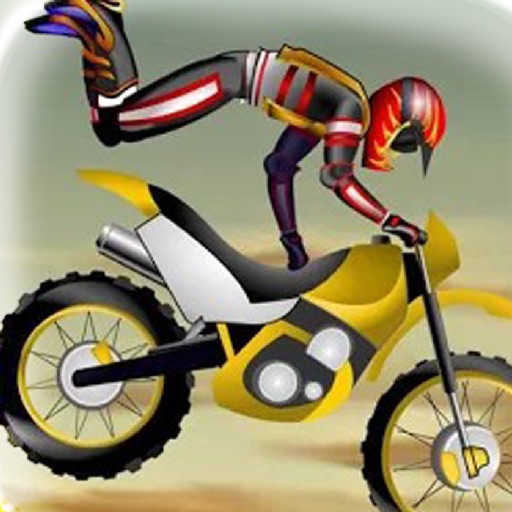 Stunt Moto Biker Icon