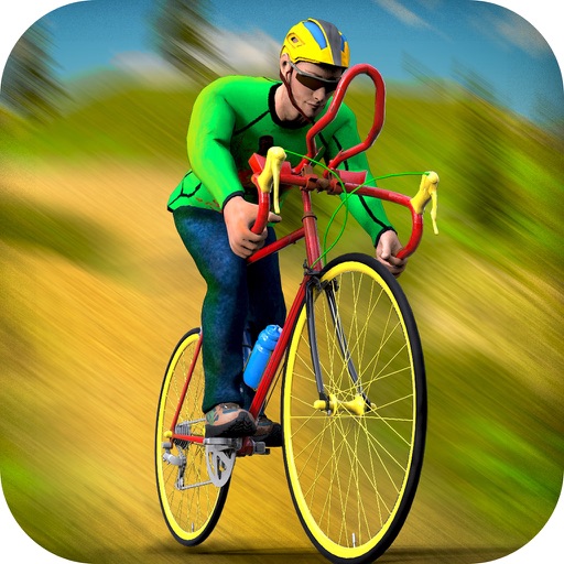 Offroad Mountain Bicycle Climbing-Down hill biking Icon