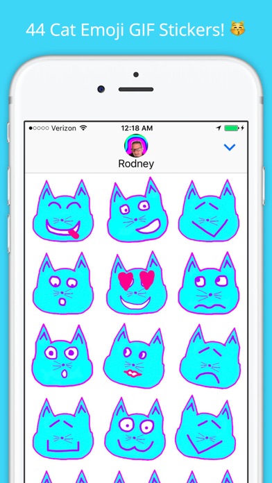 emoji kitty animated cat emojis stickers by rodney rumford emoji kitty animated cat emojis stickers