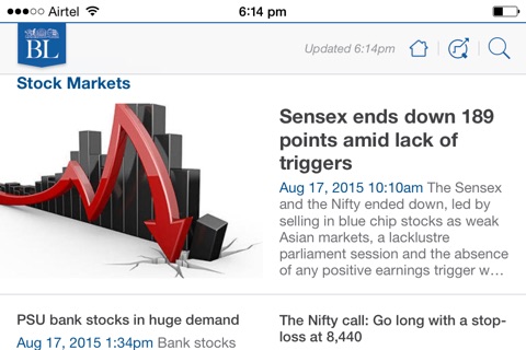 Business Line for iPhone screenshot 2