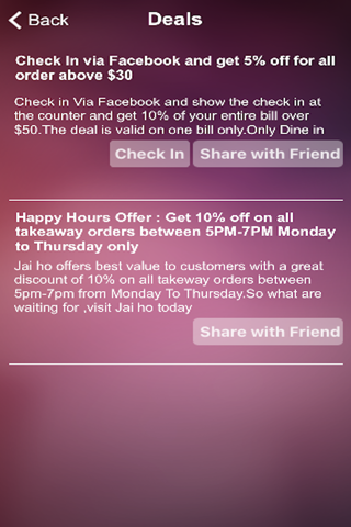 Jai Ho Indian Restaurant screenshot 3