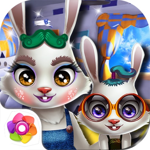 Bunny Mommy's Magic Words-Cute Pets Care Icon