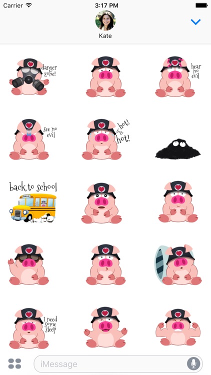Tiny Pig Animated Emoji Stickers