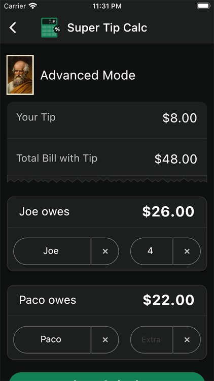 Tip Calc: Super Tip Calculator screenshot-3